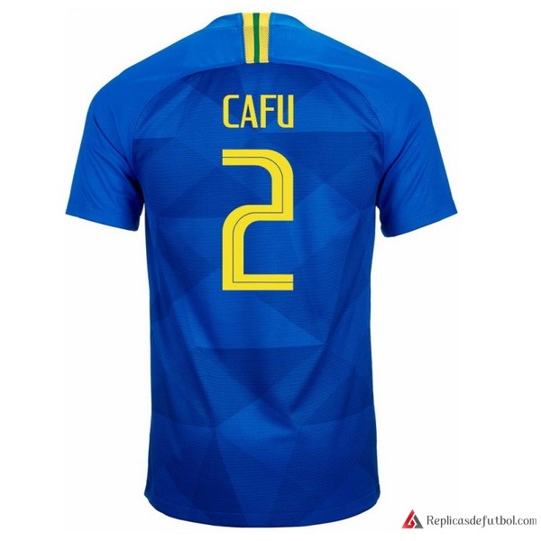 Camiseta Seleccion Brasil Segunda equipación Cafu 2018 Azul